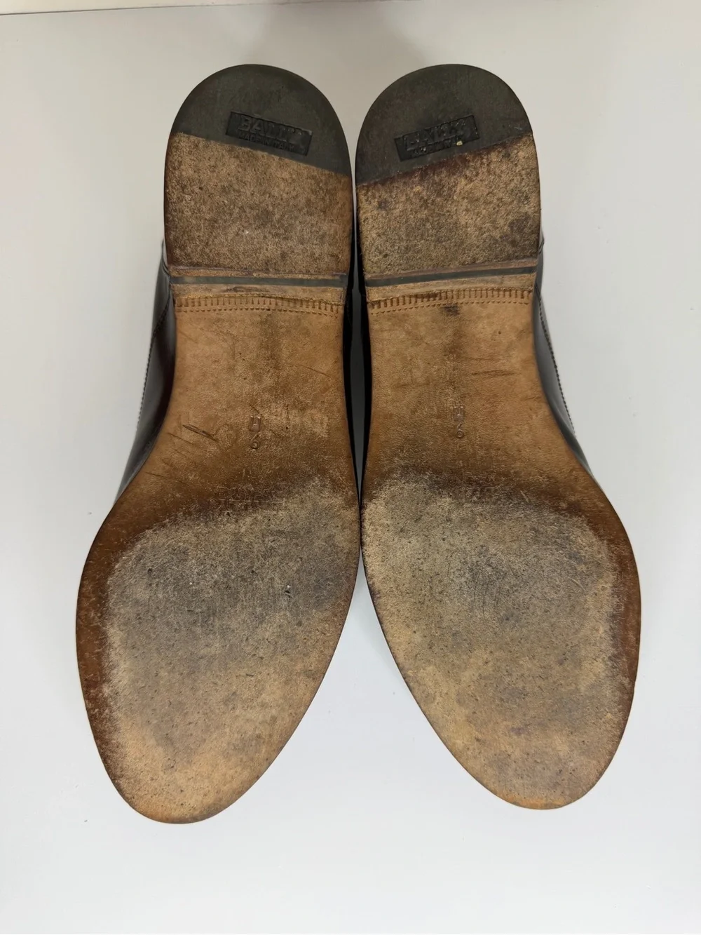 Bally Penny Loafers Dress Shoes Men’s Size 9M Brown Leather Made In Italy